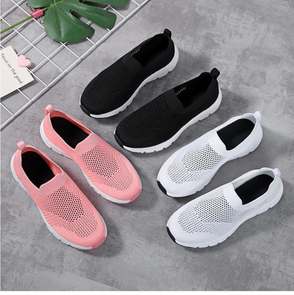 Sommer dünne, große Mesh, atmungsaktive Sport Damen leichte weiche Sohle Laufschuhe, Mesh hohl Freizeitschuhe_voghion.com