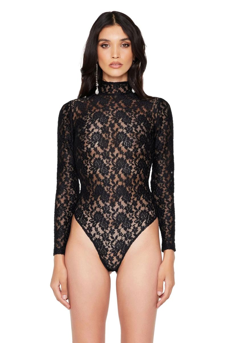 Sexy Lace Jumpsuit New White Design Top Long Sleeved High-end Women's Clothing_voghion.com