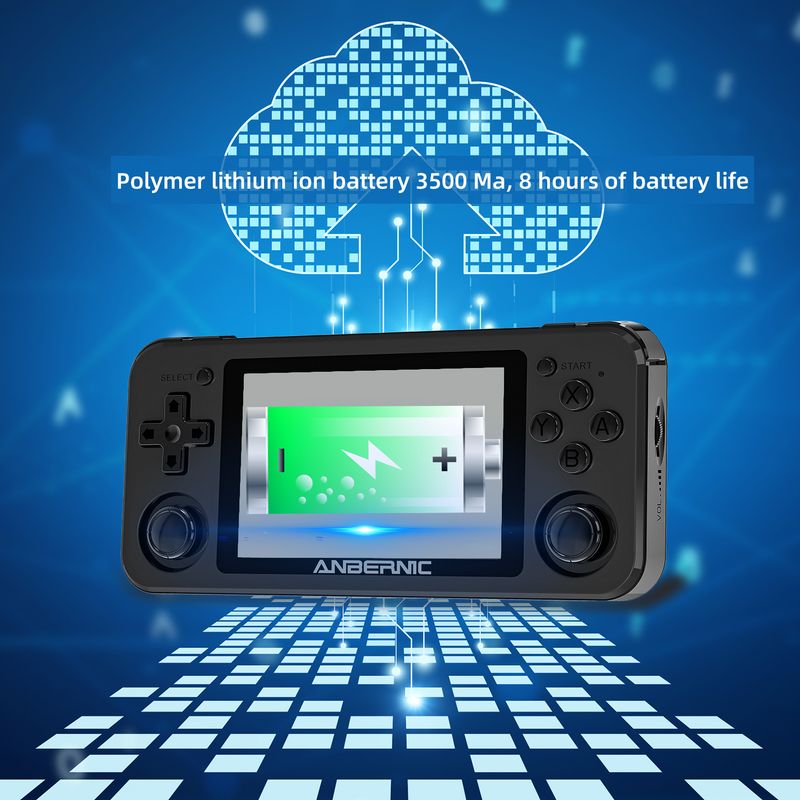 ANBERNIC RG351P Handheld-Retro-Spielkonsole RK3326 3,5-Zoll-IPS-Bildschirm 64-GB-TF-Karte 2500 klassische Spiele 3500 mAh_voghion.com