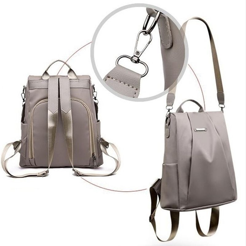 Nuovo zaino multifunzione da donna, casual, tinta unita, scuola, per ragazze, moda, tracolla staccabile, borsa a tracolla da viaggio_voghion.com