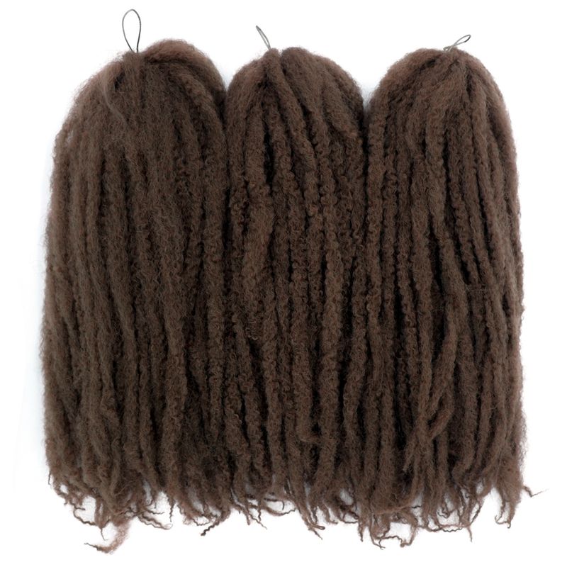 Marley Twist Braiding Hair 18 Inch Marley Twist Hair Twist Hair Afro Kinky Curly Crochet Hair Synthetic Marley Hair Extensions_voghion.com
