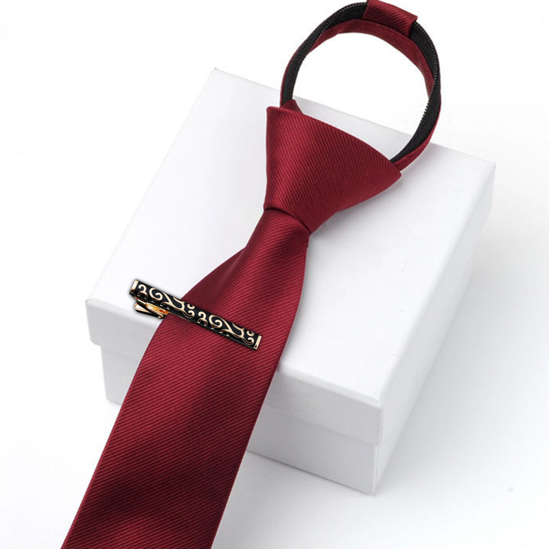 Zhuoxinder clemă de cravată pentru bărbați, model de modă, accesoriu lustruit, cu suprafață netedă, clemă de cravată de afaceri pentru adulți-A_voghion.com