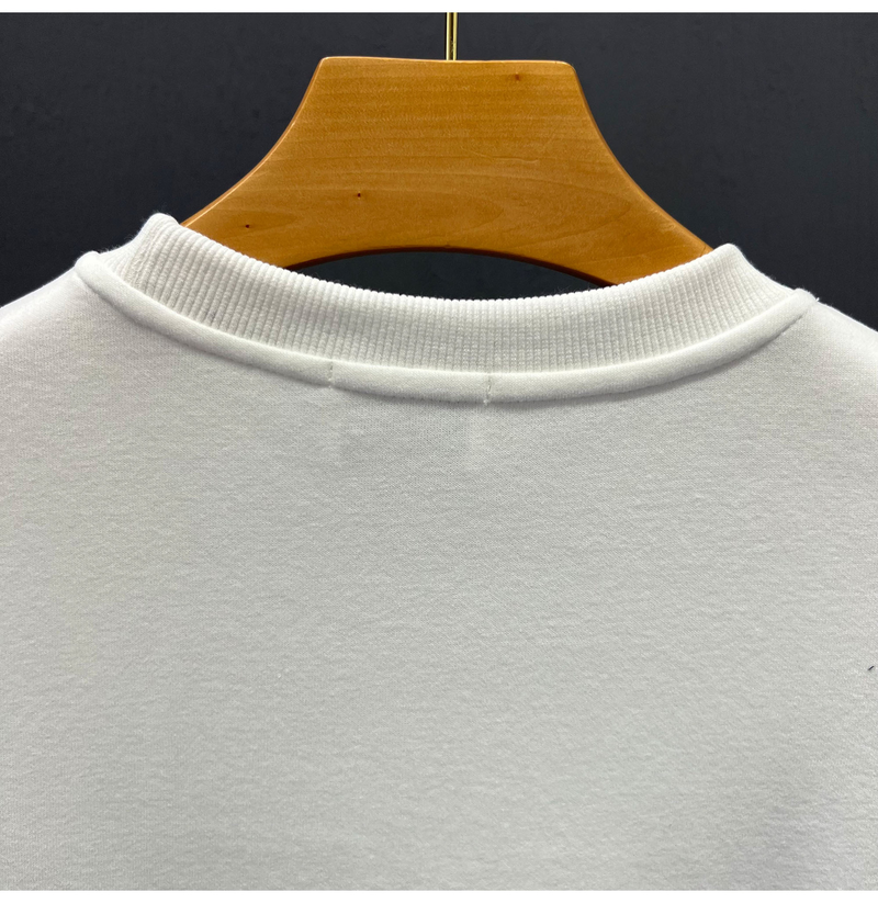 New men's trendy letter hoodie, fashionable versatile long sleeved bottomed shirt, spring and autumn round neck casual_voghion.com