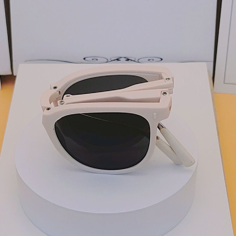 Can be paired for women a slim face and UV protection in 2024. New myopia sunglasses with spring folding_voghion.com
