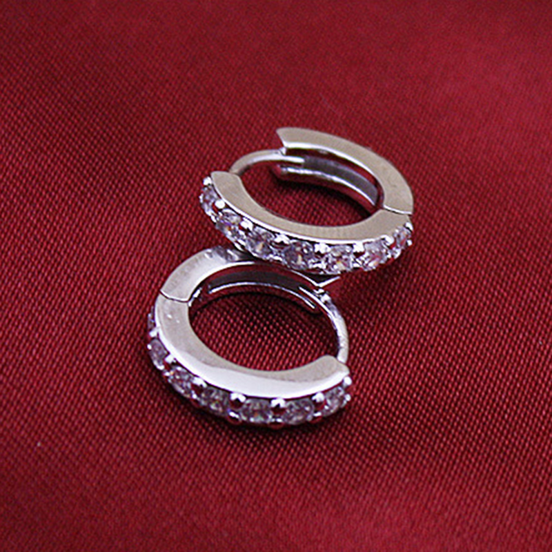 Yamaler Ohrringe, rund, modisch, Legierung, einreihig, Strasssteine, Ohrringe für Bankett_voghion.com