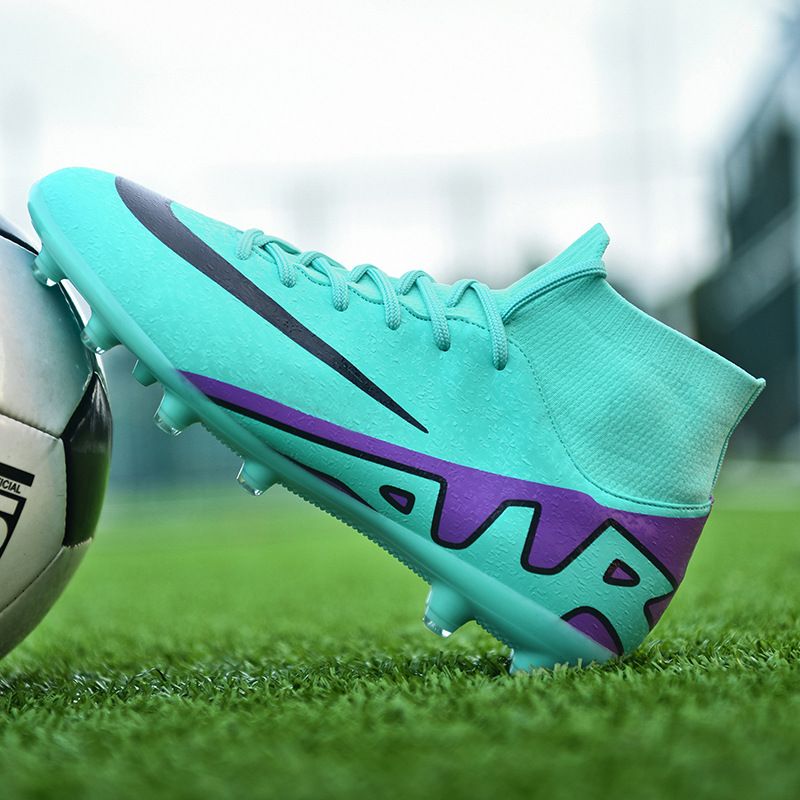 Fußballschuhe High Top Fußballschuhe Tatsächliche Kunstrasen-Fußballschuhe Nageltrainingsschuhe_voghion.com