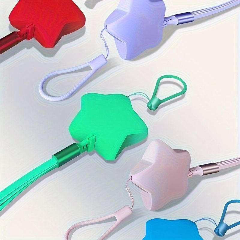 1 Stück 3-in-1 Pentagramm-Schnellladekabel, einziehbar – Universal USB-C auf Micro USB für iPhone 12/11/X/XS/XS Max, für Samsung, für Xiaomi, Huawei_voghion.com