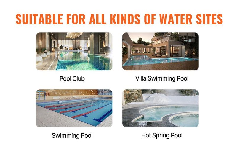VEVOR Pool Handrail 2 PCS 48x36in Stainless Steel With Base Plate For Spas_voghion.com