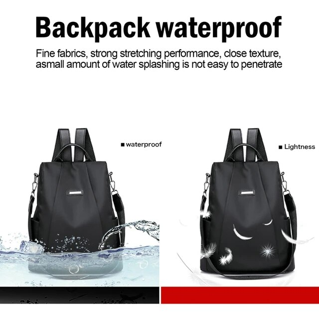 Anti Theft Backpack Women Backpacks 2023 Fashion Multifunctional Travel Backpack Waterproof Large Capacity Bag Women Schoolbag_voghion.com
