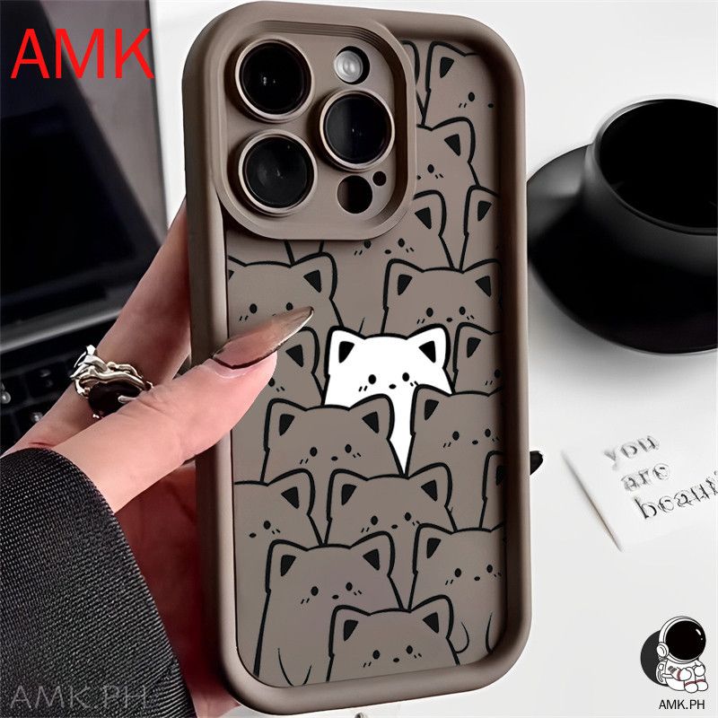 Redmi Note 13 12s 12 11 11s 10s 13C 12C 10C 10 9T 8 Pro Plus 9A 9C 10A 5g Carino Semplice Nero E Bianco Gatto Antiurto Lente Protezione Custodia Custodia_voghion.com