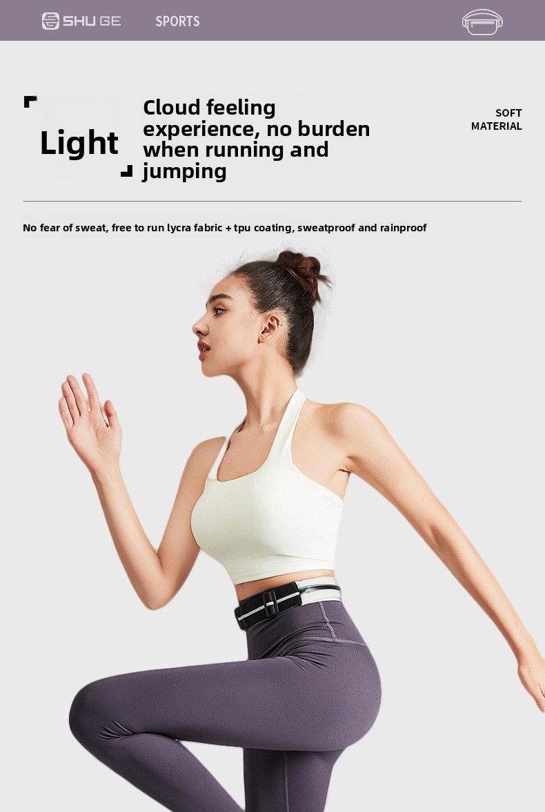 2025 New High-End Lightweight Invisible Elastic Sports Waterproof Fitness Special Running Phone Waist Bag_voghion.com