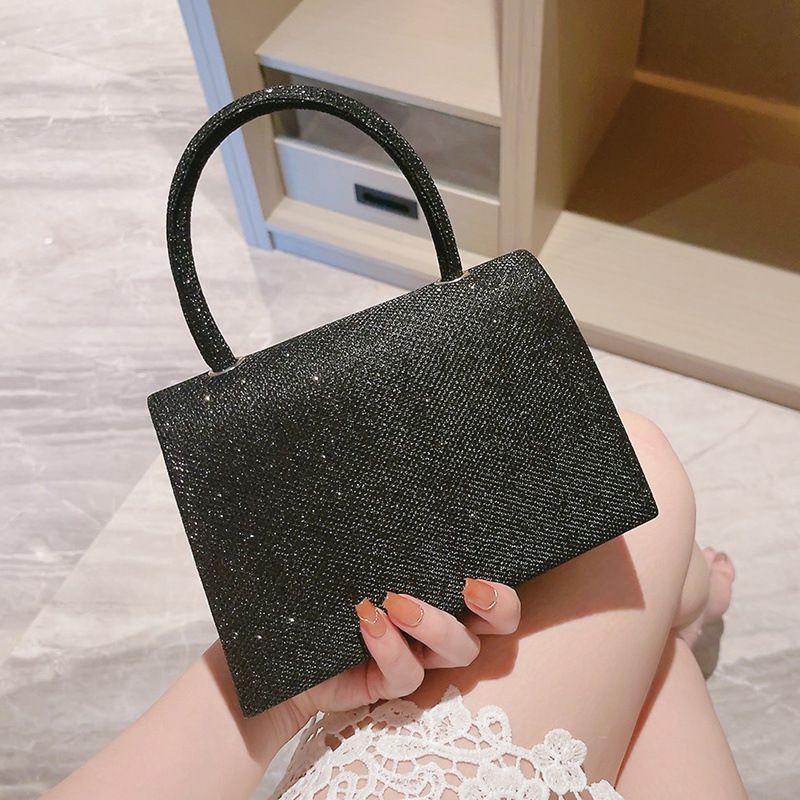 Borsa da donna alla moda, piccola, da giorno, a tracolla, da sera, in argento._voghion.com