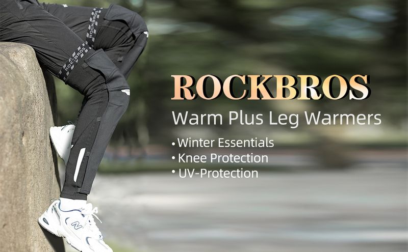 ROCKBROS 1 Jambières unisexes doubles Jambières Genouillères antidérapantes S-4XL_voghion.com