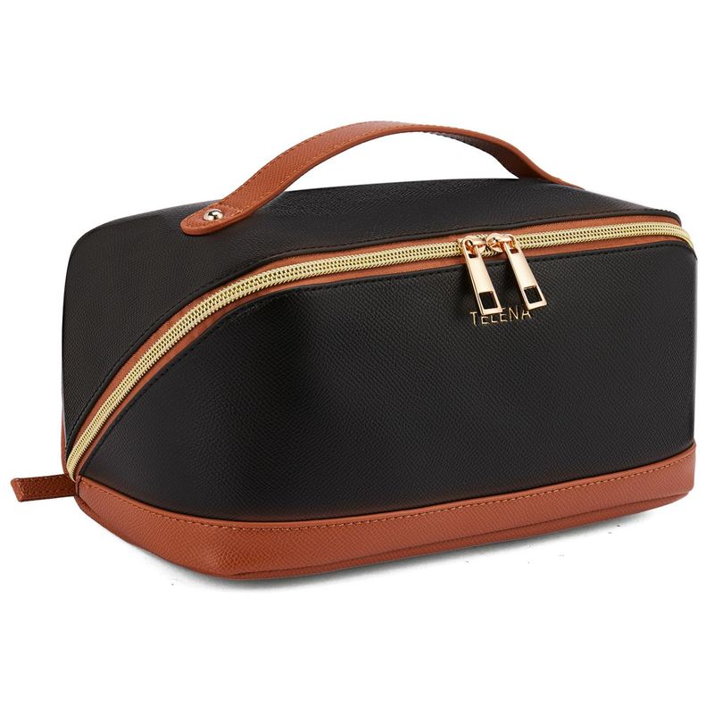 Women's Bags Dedicated Cosmetic Bag Large Capacity Travel Cosmetic Bag Portable Leather Waterproof Cosmetic Storage Bag Toiletry Bag_voghion.com