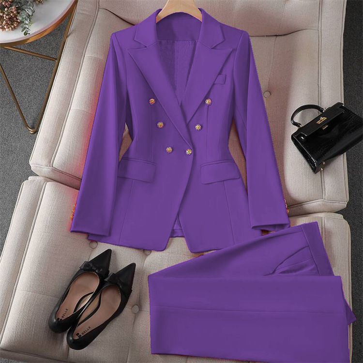 Women's Clothing Spring Red Suit Jacket Women's New Professional Temperament Commuter Small Fashion Suit Set_voghion.com
