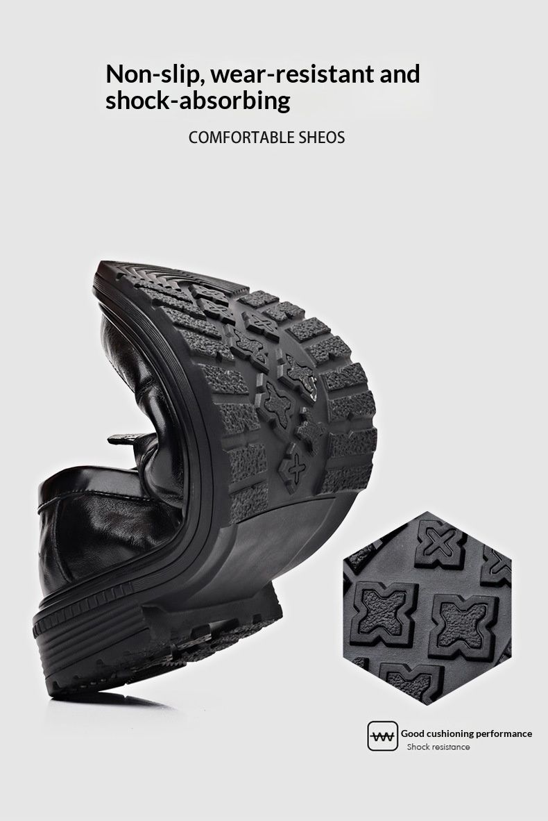 Voyage Summer New Men's Casual Genuine Leather Slip-On Breathable Derby Shoes_voghion.com