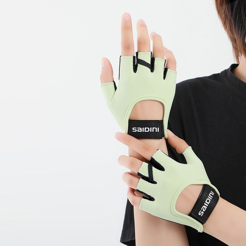 Guanti da fitness per uomo e donna, mezze dita per sport all'aria aperta, resistenti all'usura, anti-calli, per ciclismo, leggeri,_voghion.com