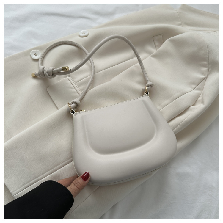 Borsa a tracolla 2024 nuova PU moda popolare tinta unita temperamento ascellare borsa a tracolla alla moda da donna invernale_voghion.com