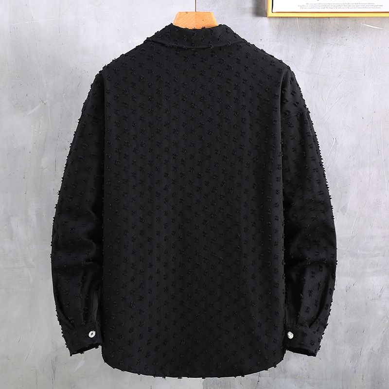 Men's Clothing Fat Jacket Plus Size Spring And Autumn New Loose Denim Lapel Trendy Jacket_voghion.com