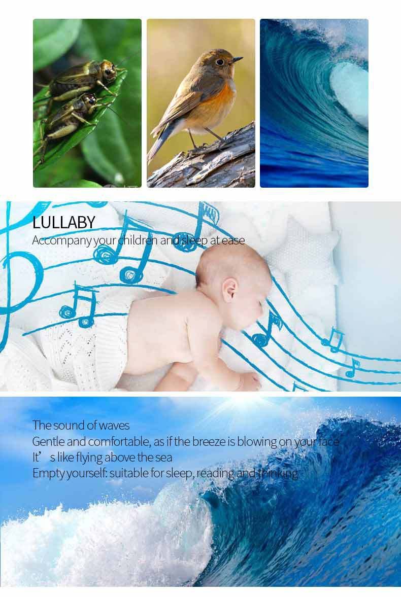 Q3 Rauhoittava musiikki, valkoista kohinaa, vauvan itku, automaattinen unenvalvonta_voghion.com