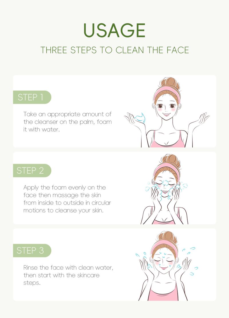 FENYI Green Tea Facial Cleanser 50g Hydrating Cleanser_voghion.com