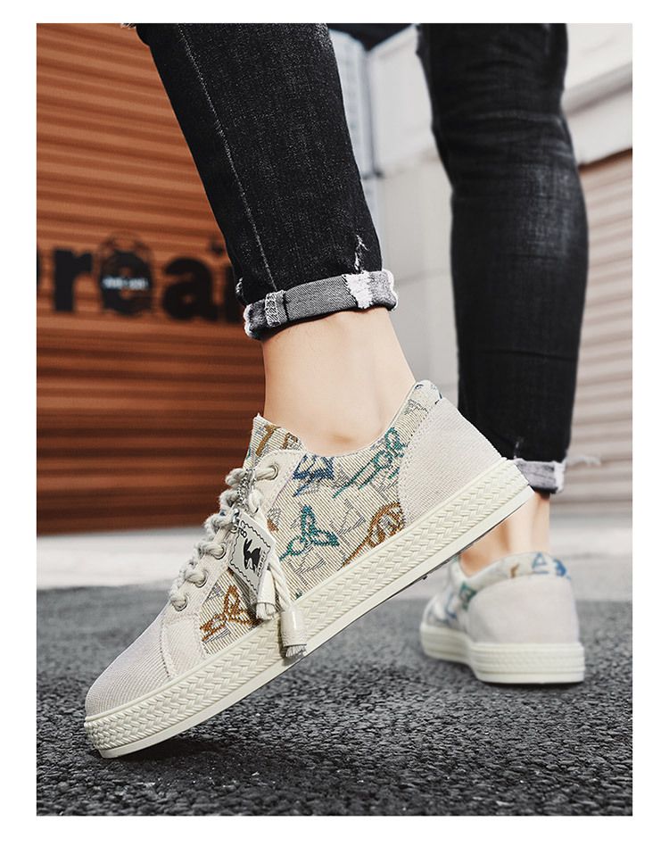Men's Casual Canvas Shoes - Breathable, Lightweight & Stylish For Everyday Wear - Dopamine Color Blocking - Sizes 39-44 Canvas Shoes_voghion.com