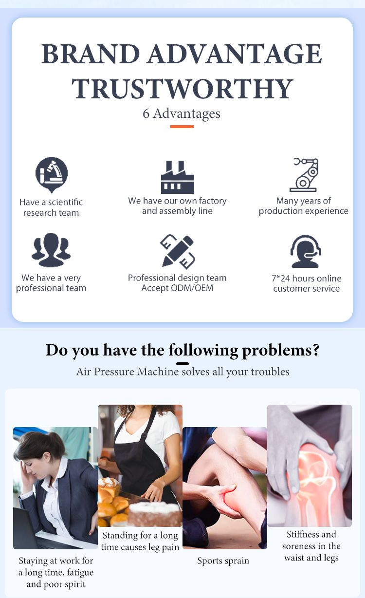 Professionelle Pressotherapie-Hine Purle Lymphatische Massagegerät Arme Schultern Bauch Beine Taille Luftkompression Fuß_voghion.com