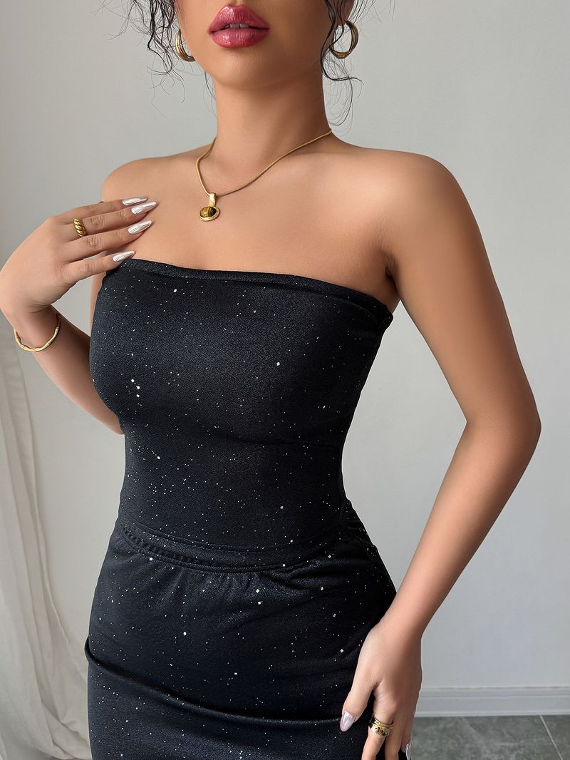 Women's Clothing Temperament Elegant Style Tube Top Hip Skirt Suit Women's Clothing Spring And Summer_voghion.com