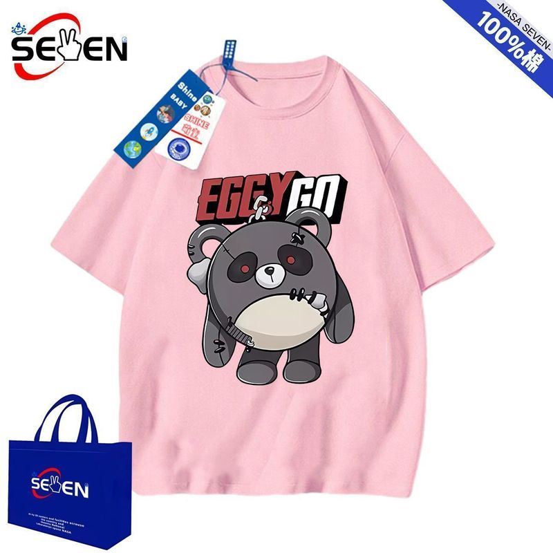 NAS Maglietta estiva in cotone per ragazzi e ragazze, motivo: Eggman, a maniche corte, per bambini grandi, alla moda_voghion.com