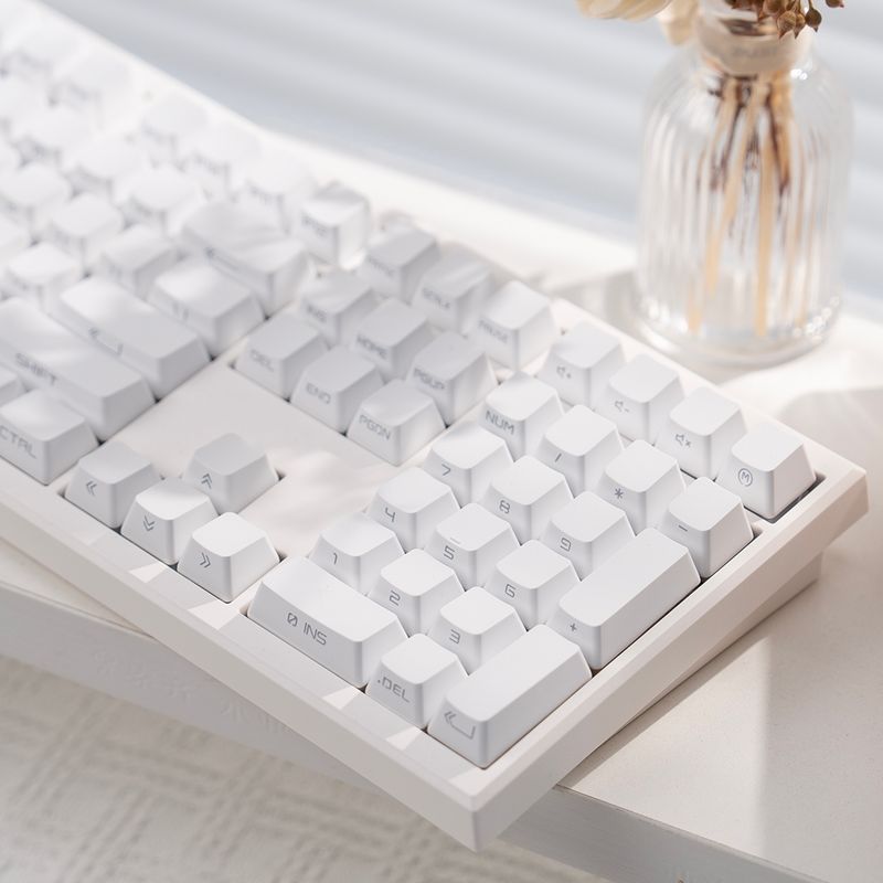 Teclado Walking Cat M108 Nical con grabado lateral, degradado, transparente, inalámbrico, con cable, para oficina, con sonido Mahjong Z108_voghion.com