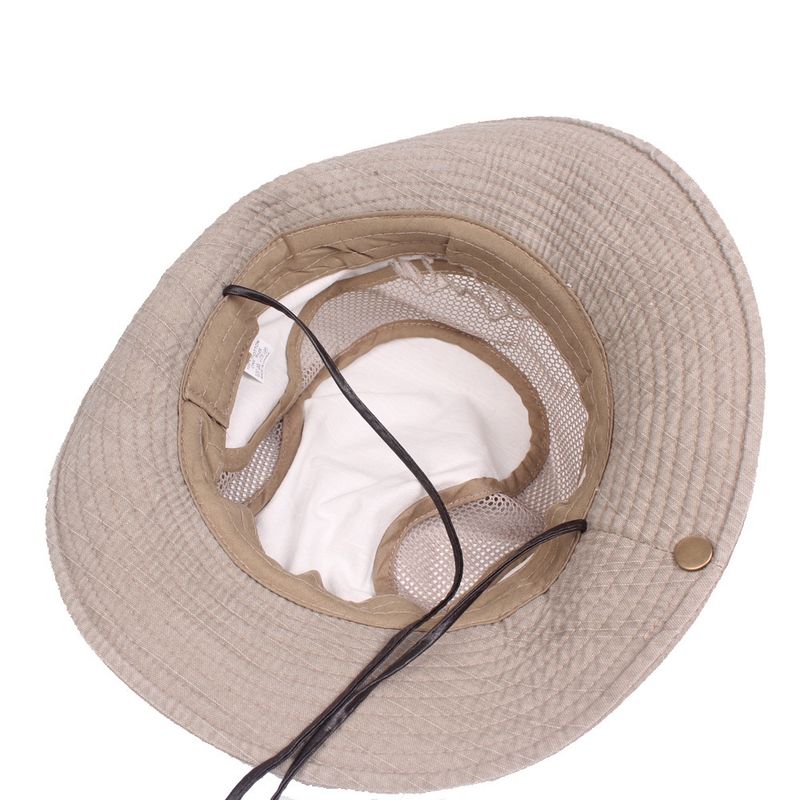Mode Neue Outdoor Eimer Sommer Atmungsaktive Panama Kappe Baumwolle Dschungel Angeln Mesh Hut Wandern Strand Sonnenschutz Kappen Für Männer_voghion.com