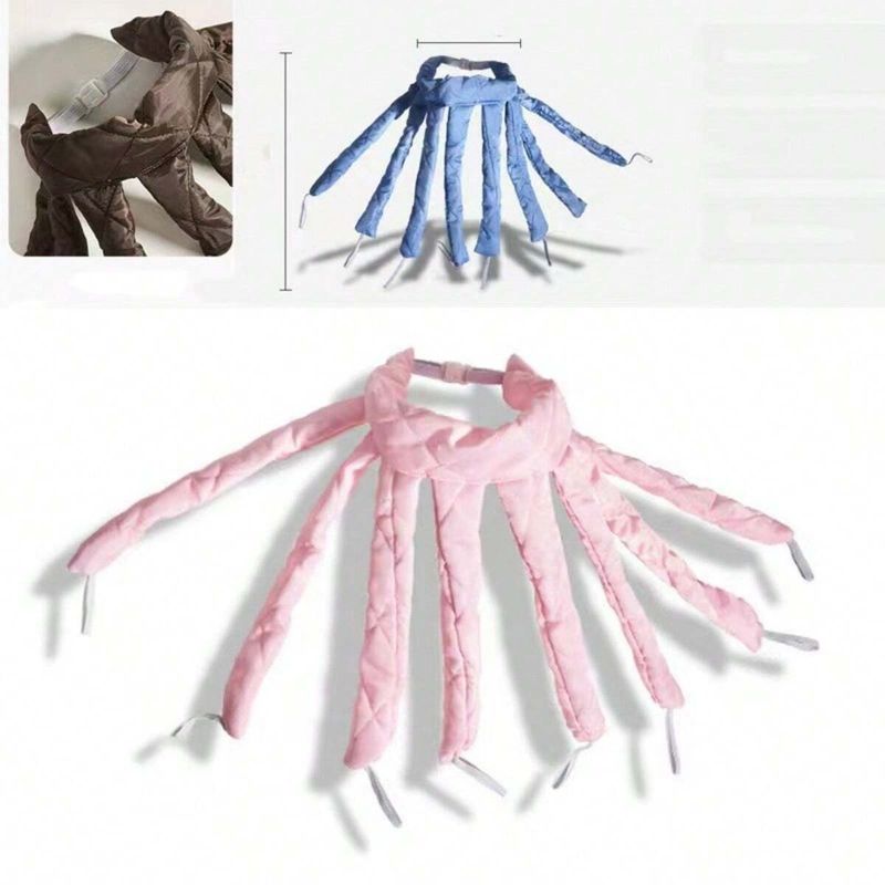 Octopus Lazy Hair Does Not Hurt The Hair Sleep Curling Artifact Overnight Sleep Set Big Wave No Heat Curling Iron_voghion.com