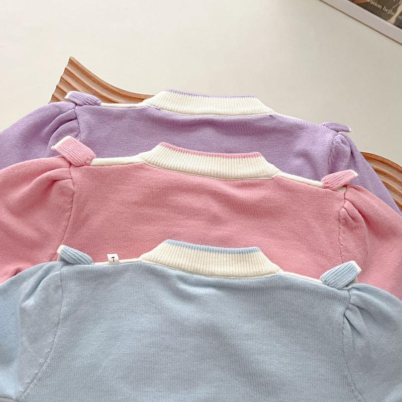JINYONG Mädchen Neues, gestricktes, zweiteiliges, süßes und modisches Pulloverkleid mit Aufklebern_voghion.com
