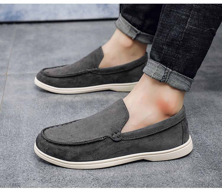 SHLIANG Herren Freizeitschuhe Wildleder Loafer Klassische Herrenschuhe im britischen Stil Leichte, weiche Mokassins für Herren Slip-On Driving Flats Y0577_voghion.com