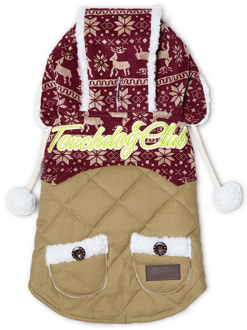 Touchdog Snowadayz Pom Pom Pet Hooded Sweater_voghion.com