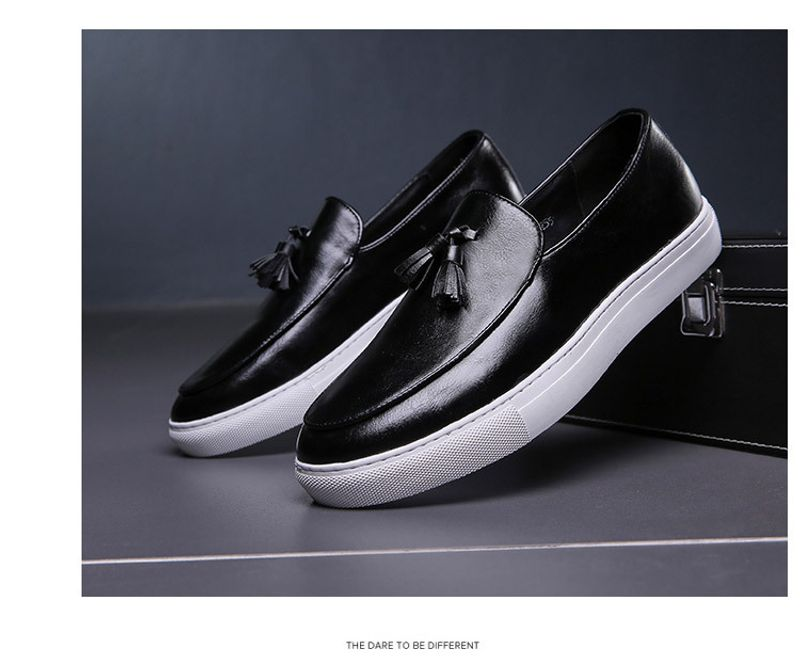 Replică ușoară de designer, pantofi de damă de dimensiuni mari, cu ciucuri, pentru bărbați, la modă, cu personalitate pentru picior, pantofi casual din piele, model business_voghion.com