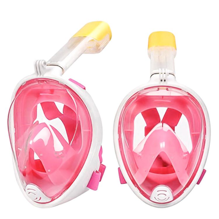 Maschera da snorkeling monotubo completamente asciutta per bambini, specchio da immersione con cornice grande_voghion.com