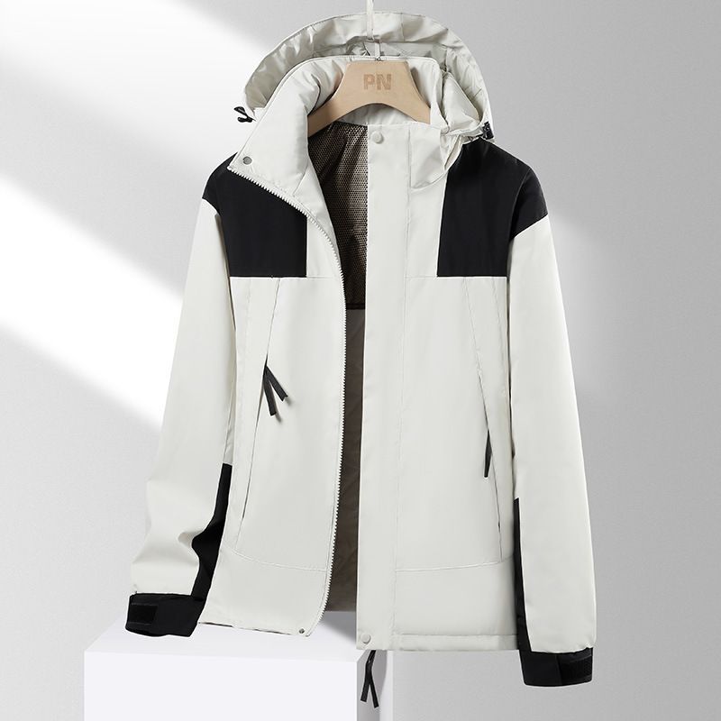 Winterverdickte Baumwolljacke für Männer und Frauen, warme Bergsteigerjacke mit Farbblock, neues Paar Outdoor-Graphen_voghion.com