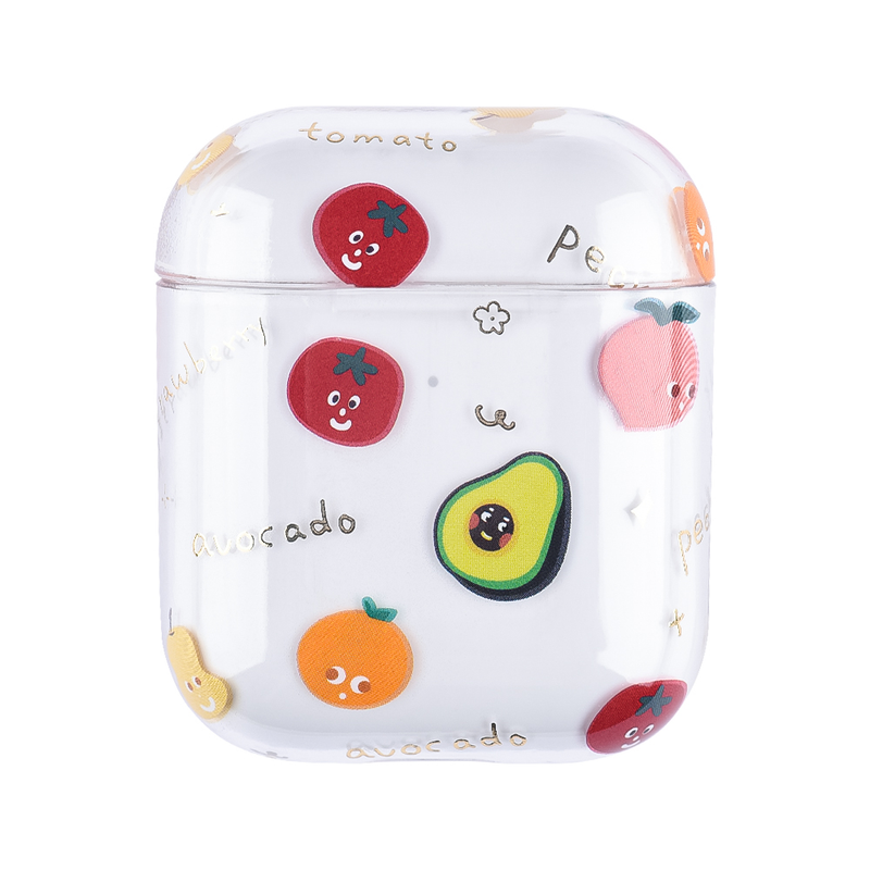 Fruit PC Hard Case For Airpods Pro 2 1 Earphone Cases For Airpods 3 Clear Transparent PC Earphone Cover for airpods 3 pro case_voghion.com