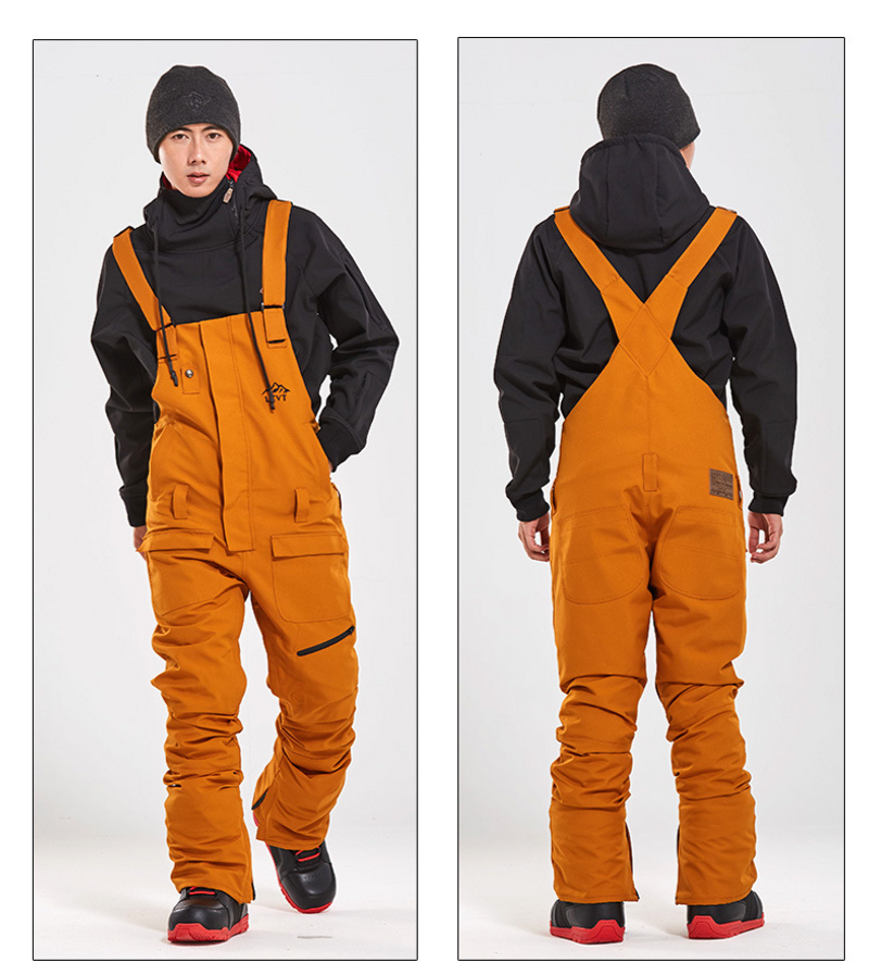 Tuta da sci Snowboard doppia tavola impermeabile nera invernale sci indoor sci nuovi pantaloni da neve_voghion.com