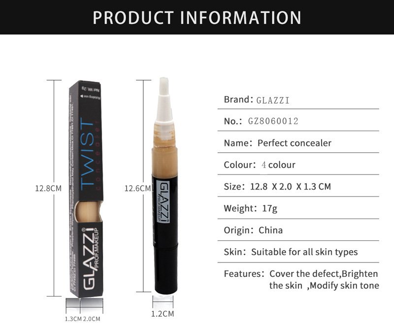 GLAZZI Paste concealer Pen Makeup_voghion.com