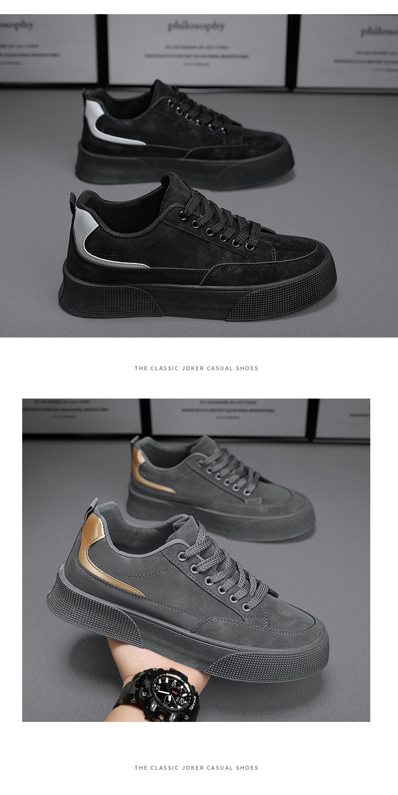 Herrenschuhe Frühjahr neue Arbeitsschutzschuhe Herren Baustellenarbeit Anti-Skateboard-Schuhe trendige All-Match-Sport-Freizeitschuhe Herren_voghion.com