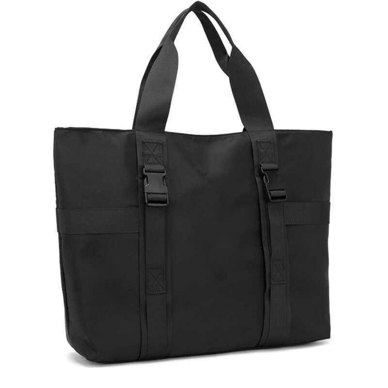Men's Handbag, Large Capacity Single Shoulder Trendy Tote Solid Color Waterproof Travel Bag, Student Makeup Bag_voghion.com