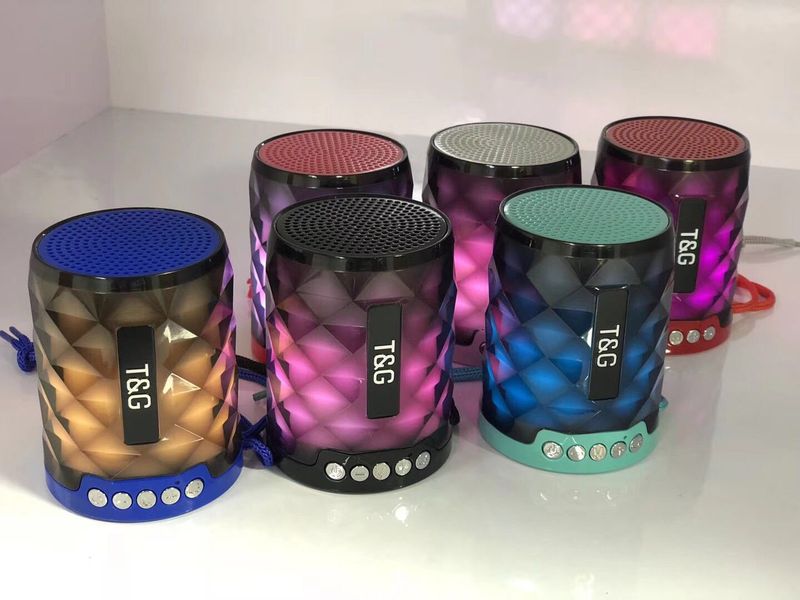 TG155 Portable Outdoor Bluetooth Speaker LED Card Insertion Gift Colorful Light_voghion.com