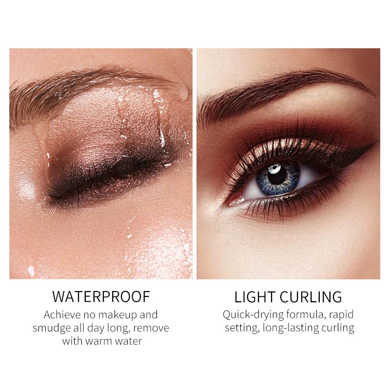 Color eye black 5D silk fiber eye black waterproof roll anti stain curl length eyelash lengthening eye makeup tool_voghion.com