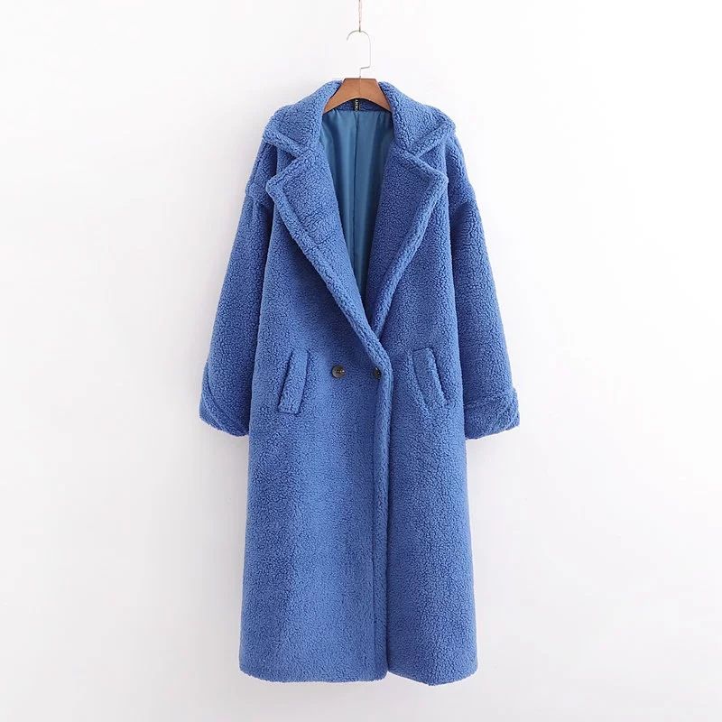 Nuova collezione autunno e inverno in cotone, giacca in lana d'agnello in stile famoso su internet, cappotto medio-lungo da donna, cotone_voghion.com