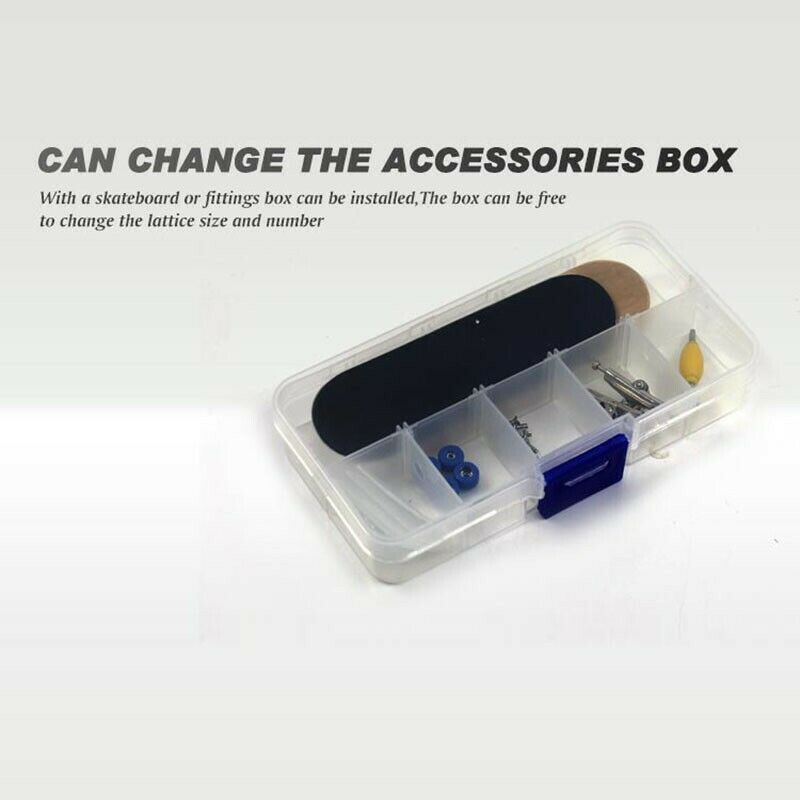 Fingerboard complet en bois avec ruban adhésif en mousse et boîte à grip, cadeau idéal pour les passionnés de skateboard._voghion.com