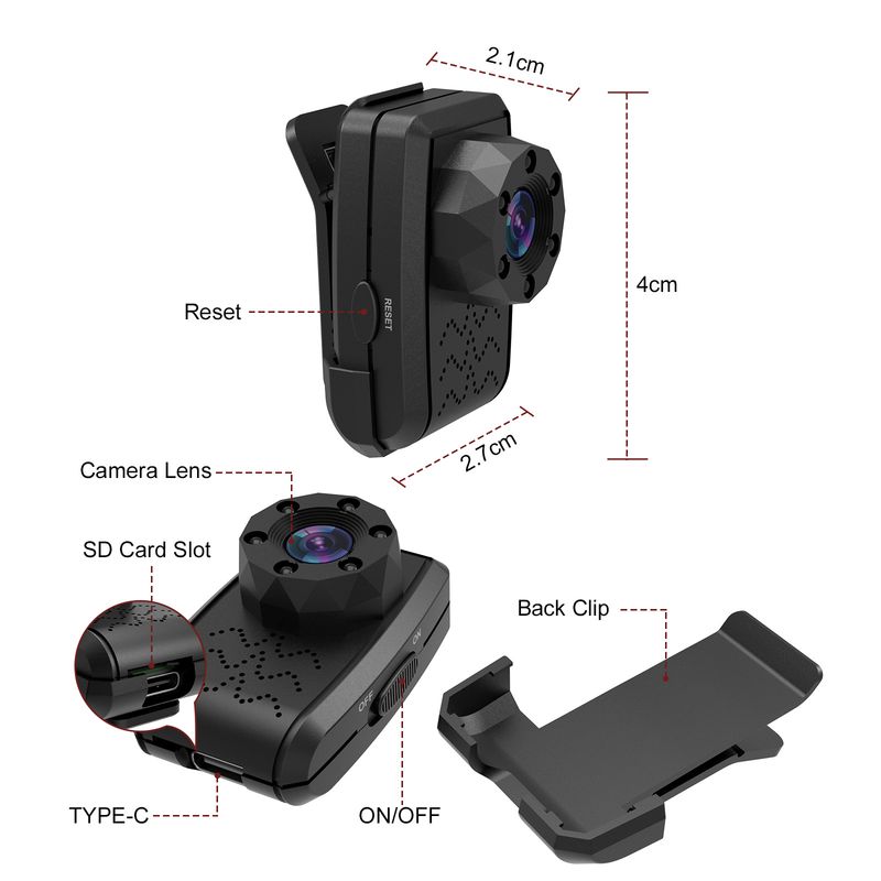 Telecamera di sorveglianza wireless con visione notturna ad alta definizione, monitor wireless per interni ed esterni X5-3_voghion.com