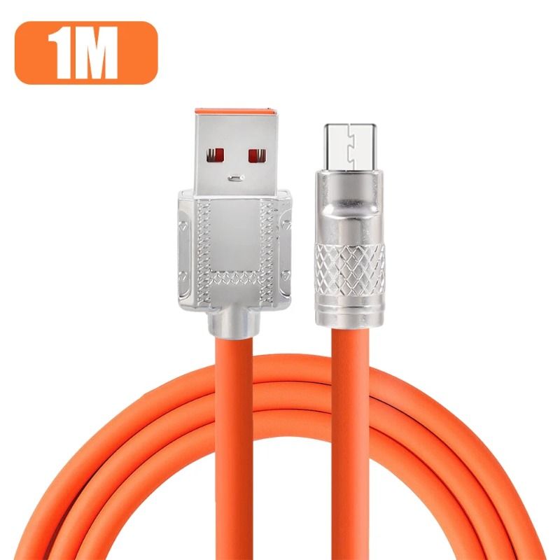 120 W 6A szupergyors töltő C típusú folyékony szilikon kábel gyorstöltő 2M USB kábel Usb C töltőkábel Huawei Samsung Xiaomihoz_voghion.com