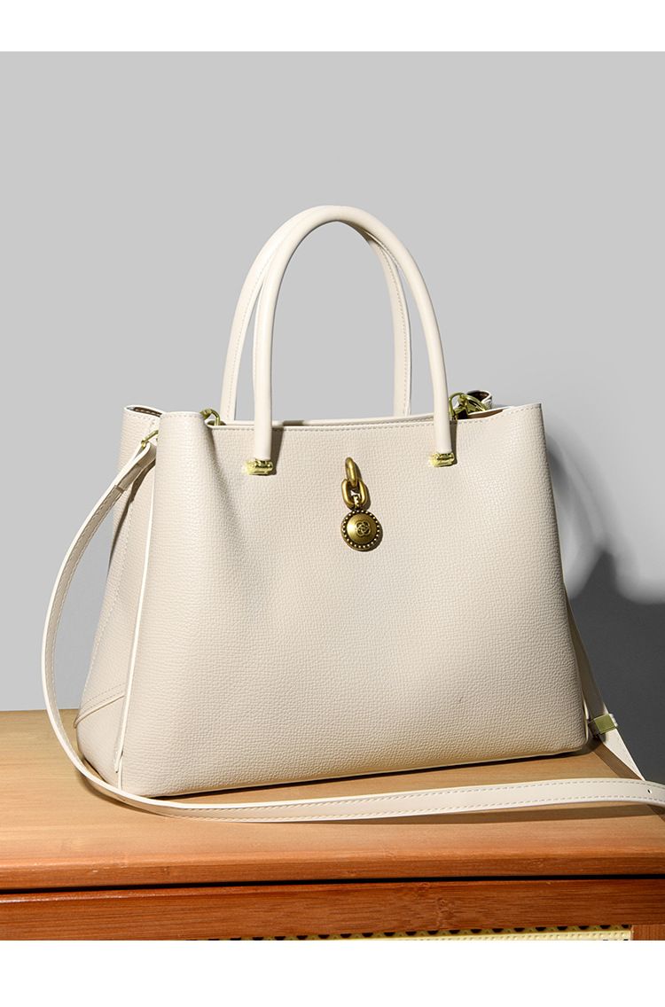LEMON KOKO Borsa a tracolla grande da donna – Borsa a tracolla elegante e versatile per il lavoro e l'uso quotidiano, in pelle PU con chiusura a cerniera, beige_voghion.com